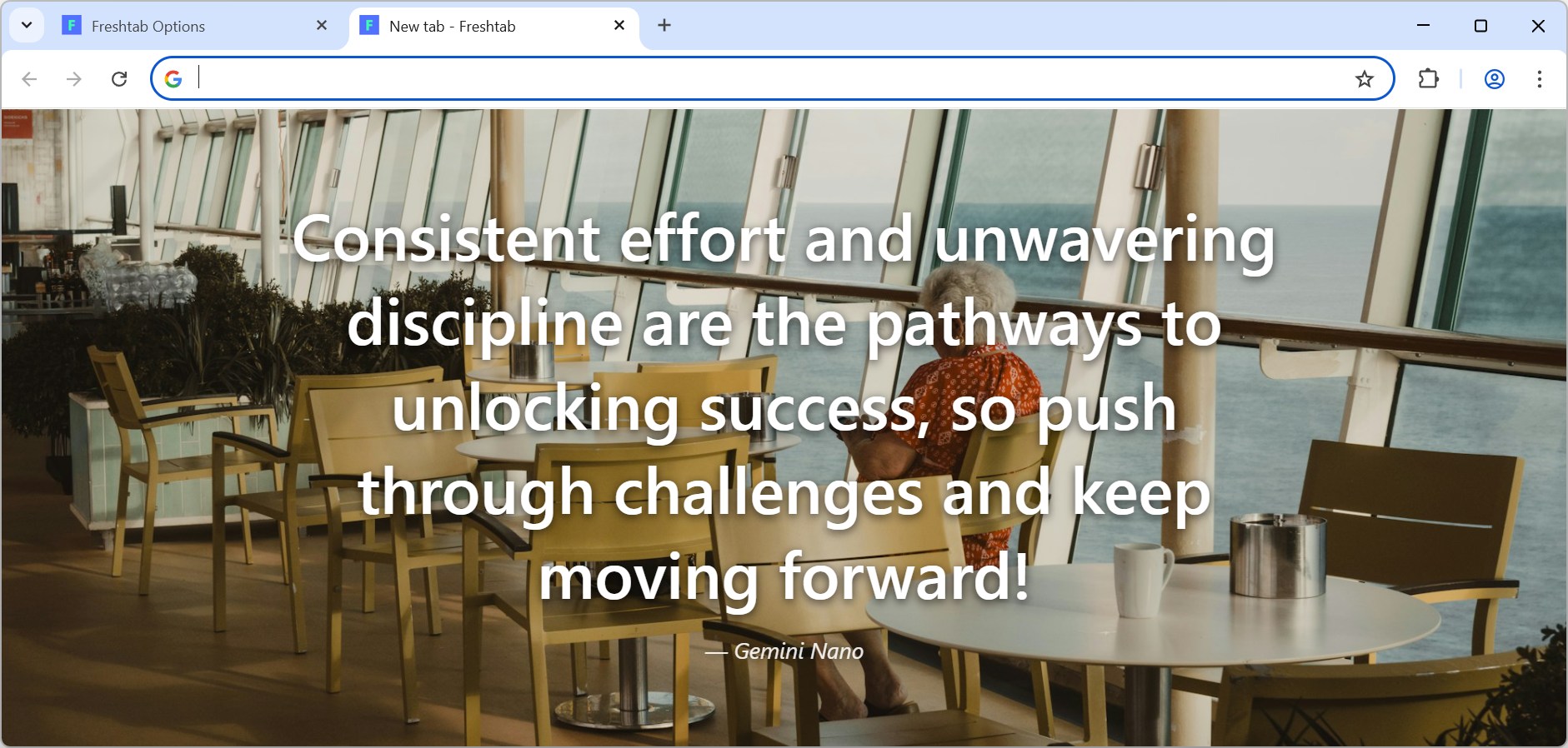 Motivational messages from Gemini Nano in a Chrome Extension